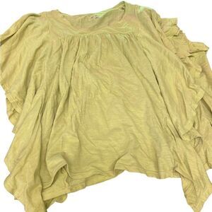 Wonderly new with tags XXl the tee shop kebab sage fall transition ruffle tee